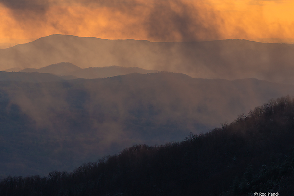 Fog Lifting Over Southern Appalachian Mountains, Cherokee National Forest, TN