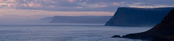 Coastline, Westfjords, Iceland, Pan