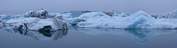 Icebergs, Jokulsarlon Glacial Lagoon, Iceland