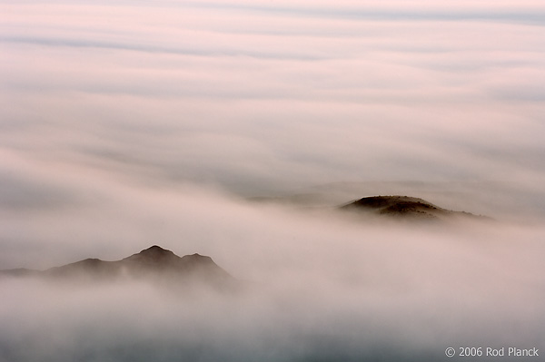 Foggy Sunrise, Badlands National Park, South Dakota