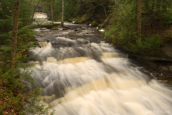 Mosquito Falls, Spring, Pictured Rocks National Lakeshore, Michigan