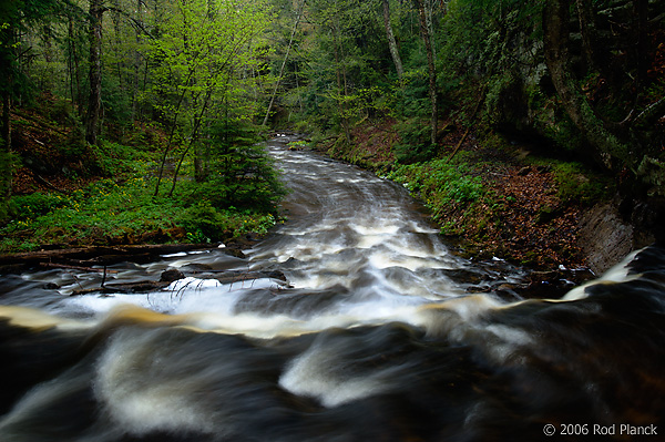 Mosquito Falls, Spring, Pictured Rocks National Lakeshore, Michigan