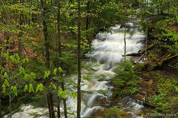 Mosquito Falls, Spring, Pictured Rocks National Lakeshore, Michigan