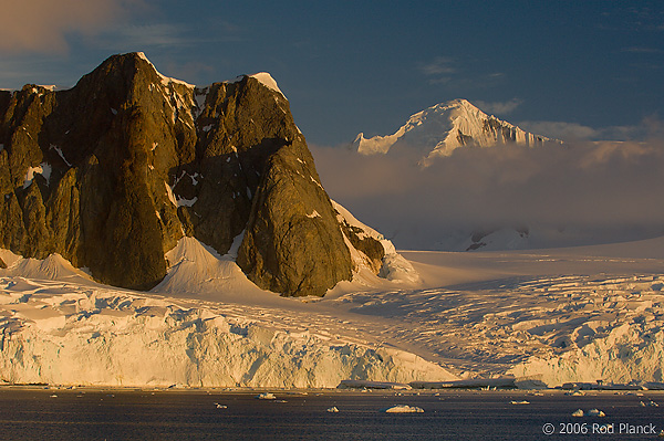 Mountains Along Antarctic Peninsula, Summer