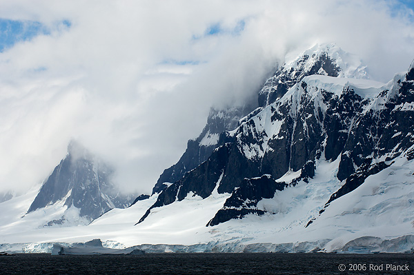 Mountains Along Antarctic Peninsula, Summer