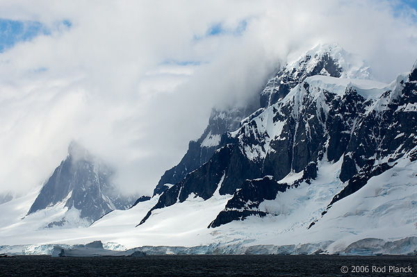 Mountains Along Antarctic Peninsula, Summer