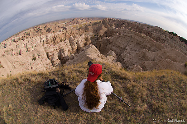 Marlene Planck, Photographing in Badlands National Park, South Dakota