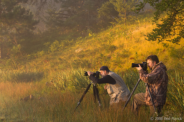 Workshop Participants Photographing at Dawn, Summer, Michigan, LeRoy Griffin, David Jones