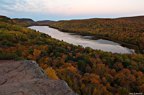 Lake of the Clouds, Evening, October 1, 2005, Porcupine Mountains Wilderness State Park, Michigan