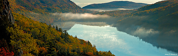 Lake of the Clouds, Morning, October 2, 2005, Stitch Pan, Porcupine Mountains Wilderness State Park, Michigan