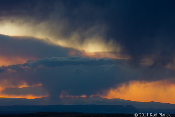 Henry Mountains at Sunset, Utah