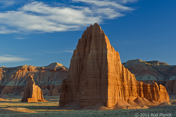 Temple of the Sun and Temple of the Moon, Cathedral Valley, Capitol Reef National Park, Utah