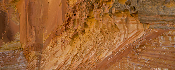 Rock Formation Along Fremont River, Capitol Reef National Park, Utah