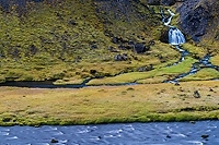 Small foss in the southern highlands of Iceland