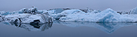 Icebergs, Jokulsarlon Glacial Lagoon, Iceland
