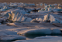 Icebergs, Jokulsarlon Glacial Lagoon, Iceland