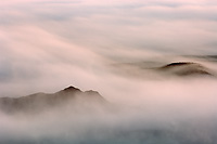 Foggy Sunrise, Badlands National Park, South Dakota