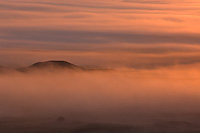 Foggy Sunrise, Badlands National Park, South Dakota