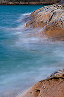 Lake Superior Shoreline, Spring, Pictured Rocks National Lakeshore, Michigan