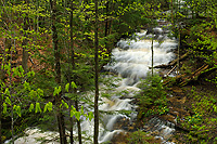 Mosquito Falls, Spring, Pictured Rocks National Lakeshore, Michigan