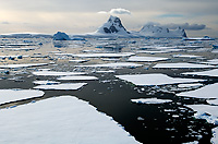 Mountains Along Antarctic Peninsula, Summer