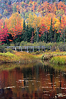 Bridge at Lake of the Clouds, Autumn, Porcupine Mountains Wilderness State Park, Michigan