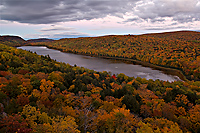 Lake of the Clouds, Evening, September 30, 2005, Porcupine Mountains Wilderness State Park, Michigan