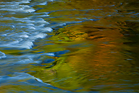 Autumn Reflections in Presque Isle River, Western Upper Peninsula, Michigan