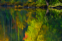 Autumn Reflections on Lake, Northern Michigan