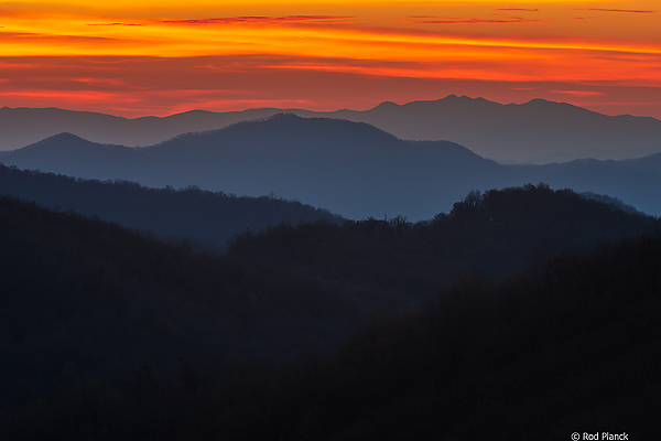 Southern Appalachian Mountains - Sunset