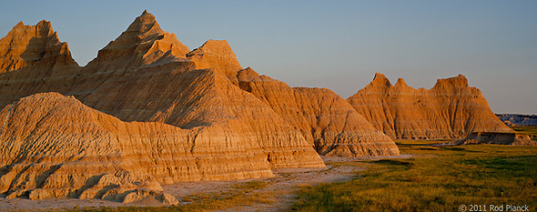 Afternoon Light on Formation, Badlands National Park, South Dakota